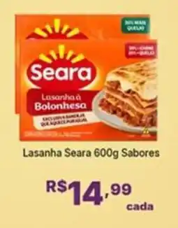 Super Lagoa Lasanha Seara Sabores oferta