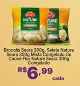 Super Lagoa Brocolis Seara , Seleta Nature Seara Mista Congelado Ou Couve Flor Nature Seara Congelado oferta