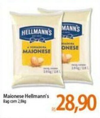 Atacadão Maionese Hellmann's Bag com 2.8kg oferta