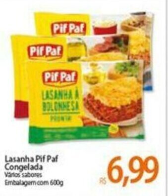 Lasanha Pif Paf congelada 600g