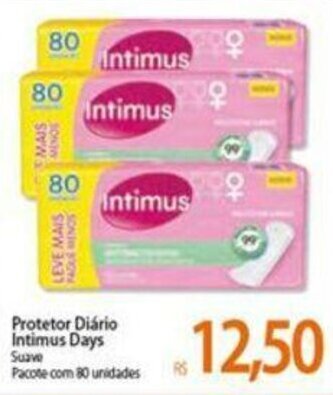 Atacadão Protetor Diario Intimus Days oferta