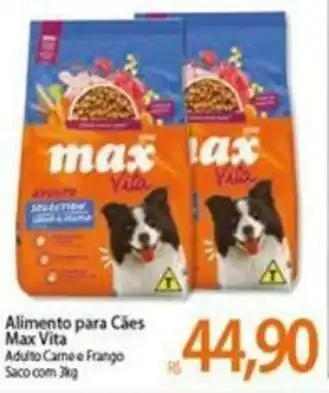 Atacadão Alimento para Caes Max Vita 3kg oferta