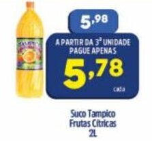 Arena Atacado Suco Tampico Frutas Citricas 2L oferta