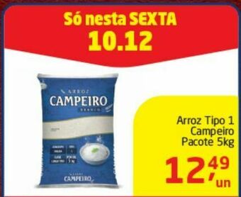 Tenda Atacado Arroz tipo 1 campeiro 5kg oferta