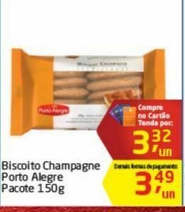 Tenda Atacado Biscoito champagne porto alegre 150g oferta