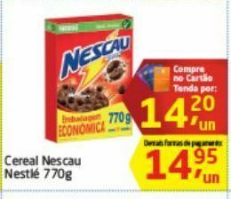 Tenda Atacado Cereal nescau nestlé 770g oferta