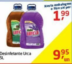 Tenda Atacado Desinfetante urca 5l oferta