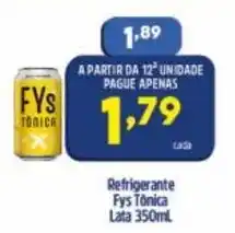 Arena Atacado Refrigerante Fys Tonica lata 350ml oferta