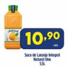 Arena Atacado Suco de Laranja integral Natural One 1.5L oferta
