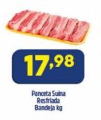Arena Atacado Panceta suina Resfriada bandeja 1kg oferta