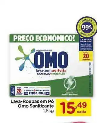 Carrefour Lav-roupas Em Pó Omo Sanitizante 1.6kg oferta