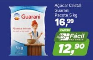 Arena Atacado Acucar Cristal Guarani Pacote 5kg oferta