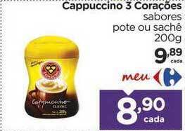 Carrefour Cappuccino 3 Corações 200g oferta