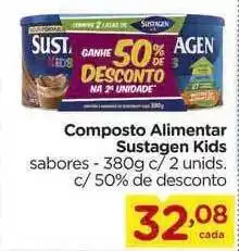 Carrefour Composto Alimentar Sustagen Kids 380g oferta