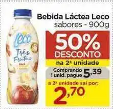 Bebida Láctea Leco 50% Desconto Na 2a Unidade 900g