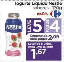 Carrefour Iogurte Liquido Nestlé Leve 5 Pague 4 170g oferta