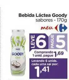 Carrefour Bebida Láctea Goody Leve 6 Pague 5 170g oferta
