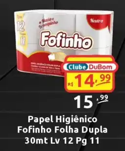 Papel Higiênico Fofinho Folha Dupla
