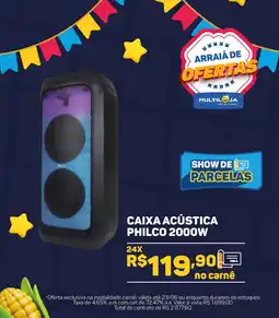 Caixa acústica Philco 2000w