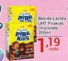 X Supermercados Bebida Láctea UHT Pirakids Chocolate oferta