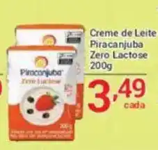 X Supermercados Creme de Leite Piracanjuba Zero Lactose oferta