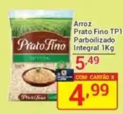 X Supermercados Arroz Prato Fino TP1 Parboilizado Integral oferta