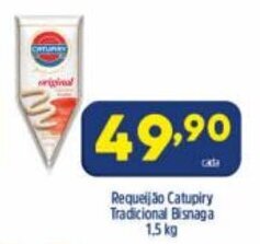 Arena Atacado Requeijao Catupiry Tradicional Bisnaga 1.5kg oferta