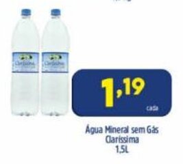 Arena Atacado Agua Mineral sem Gas Clarissima 1.5L oferta