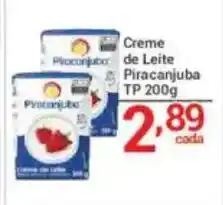 X Supermercados Creme Ploconjubo de Leite Piracanjuba TP oferta
