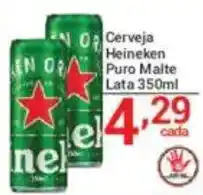 X Supermercados Cerveja Heineken Puro Malte Lata oferta