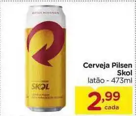 Carrefour Cerveja Pilsen Skol 473ml oferta