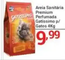 X Supermercados Areia Sanitária Premium Perfumada Gatissimo p/ Gatos oferta