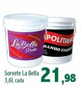 Econômico Atacadão Sorvete La Bella 3.6L cada oferta