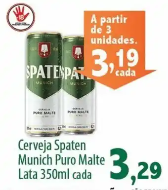 Econômico Atacadão Cerveja Spaten Munich Puro Malte 350ml cada oferta