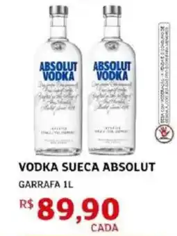 Assaí Atacadista Vodka sueca absolut garrafa oferta