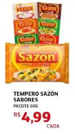 Assaí Atacadista Tempero Sazón sabores pacote oferta