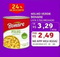 Assaí Atacadista Milho verde Bonare oferta