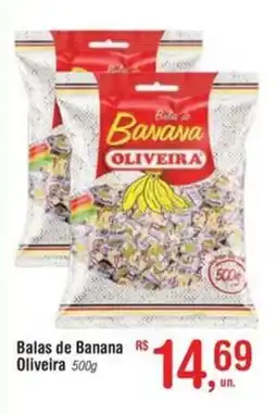 Fort Atacadista Balas de Balas de Banana R$ Oliveira 500g Oliveira oferta