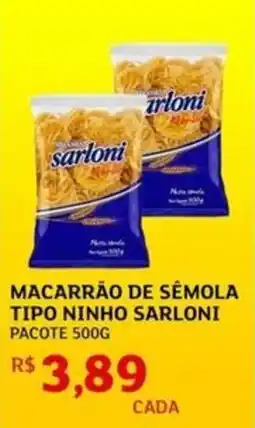 Assaí Atacadista Macarrão de sêmola tipo ninho sarloni pacote oferta