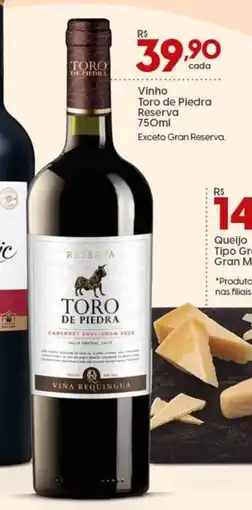 Supper Rissul Vinho Toro de Piedra Reserva oferta