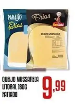 Bom Dia Queijo mussarela litoral fatiado oferta