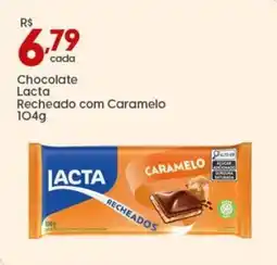 Supper Rissul Chocolate Lacta Recheado com Caramelo oferta