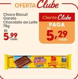 Supper Rissul Choco Biscuit Garoto Chocolate ao Leite oferta