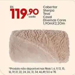 Supper Rissul Cobertor Sherpa Tessi Casal Diversas Cores oferta