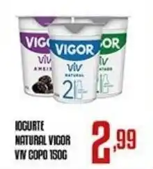Iogurte natural vigor vnv copo
