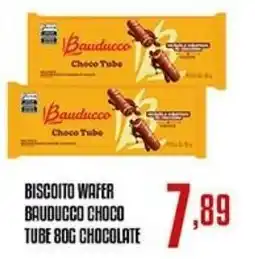 Biscoito wafer bauducco choco tube chocolate