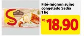 Mercado Extra File-mignon suino congelado Sadia 1kg oferta