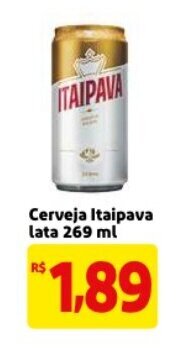 Mercado Extra Cerveja Itaipava lata 269ml oferta