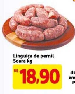 Mercado Extra Linguica de pernil Seara 1kg oferta
