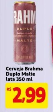 Mercado Extra Cerveja Brahma Duplo Malte Lata 350ml oferta